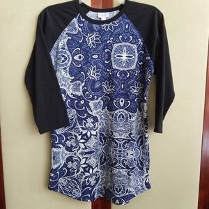 LuLaRoe Blue Randy Top S